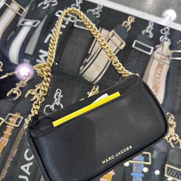 NWT! New Marc Jacobs J Marc Mini Shoulder Bag -Smooth Leather Black - Picture 3 of 12